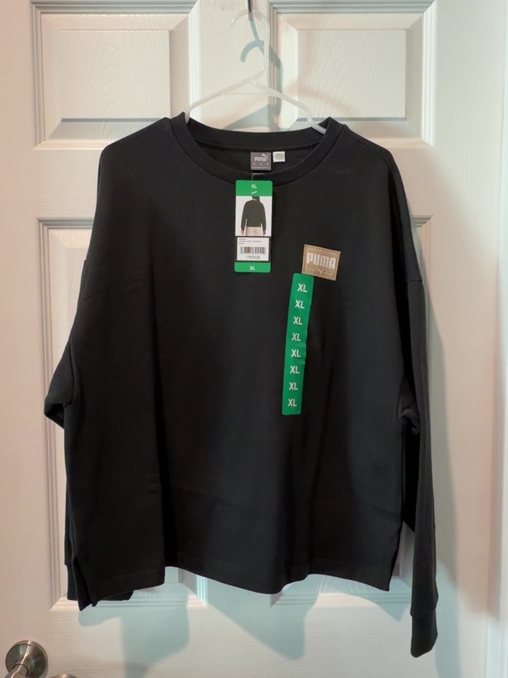 Puma Black Fleece Crewneck Sweatshirt